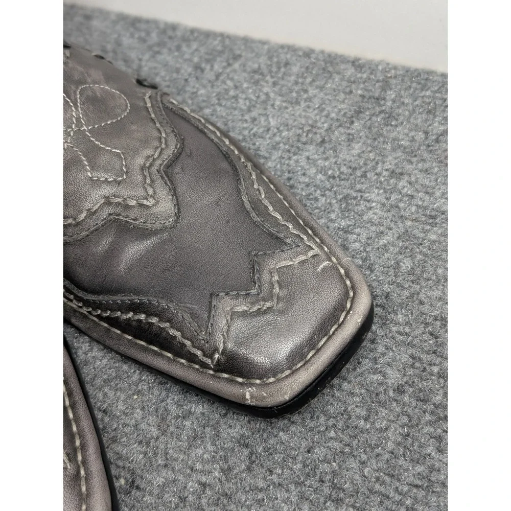 Mark Nason Lounge U Rock 71810 Men's Cross Leather Boots‎ Size 7 Gray